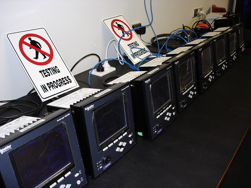 Meters being tested in Quasar lab