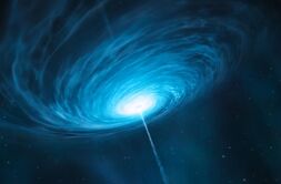 Image of a Quasar in space